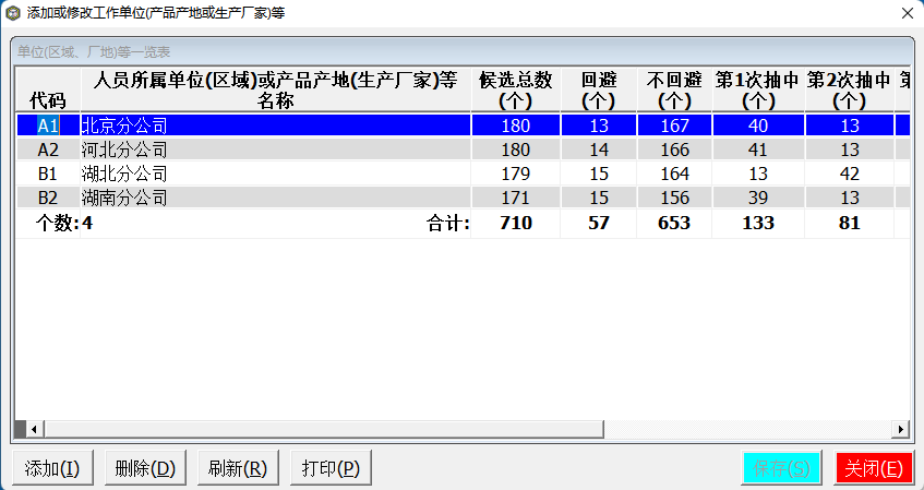 设置单位、区域或产地